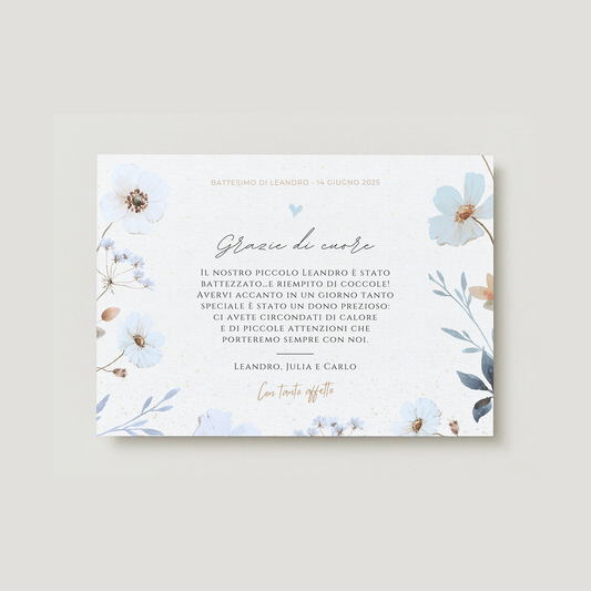 Carta di ringraziamento